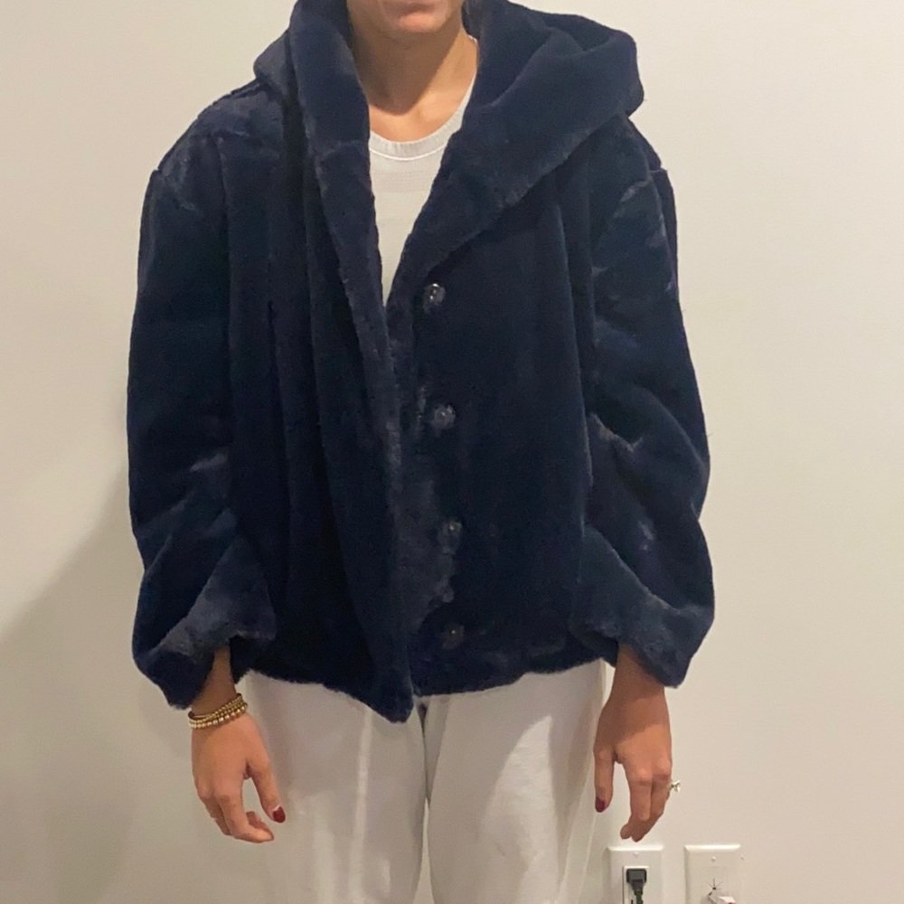Good American Faux Fur Coat